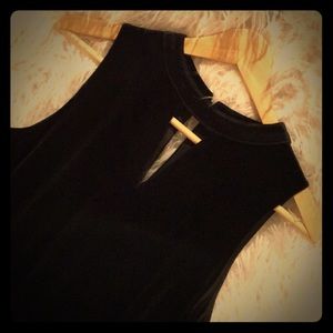 ❤️NWT Black Crushed Velvet A-Line Dress